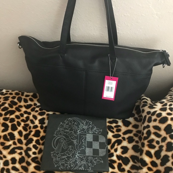 Vince Camuto Leather TravelTote - Picture 4 of 8